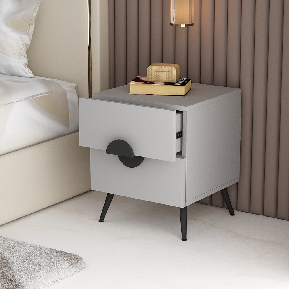 ZAHARA NIGHTSTAND - DUAL DRAWER