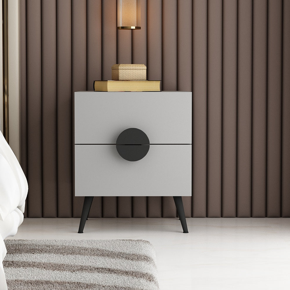 ZAHARA NIGHTSTAND - DUAL DRAWER